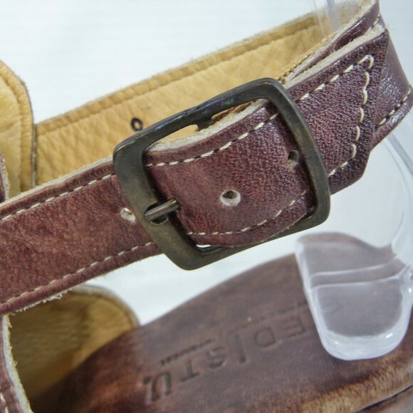 BED STU SIZE 9 JOANN LEATHER WEDGES - Picture 6 of 14